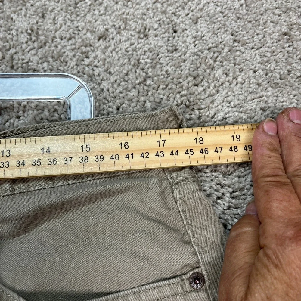 Levi's 505 Pants Mens 36x34 Khaki Tan‎ Straight Leg 5 Pocket Denim Twill EUC